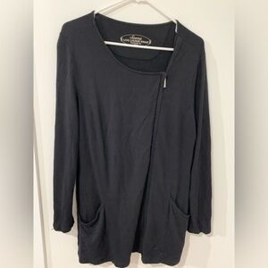 Soma black long sleeve tunic top